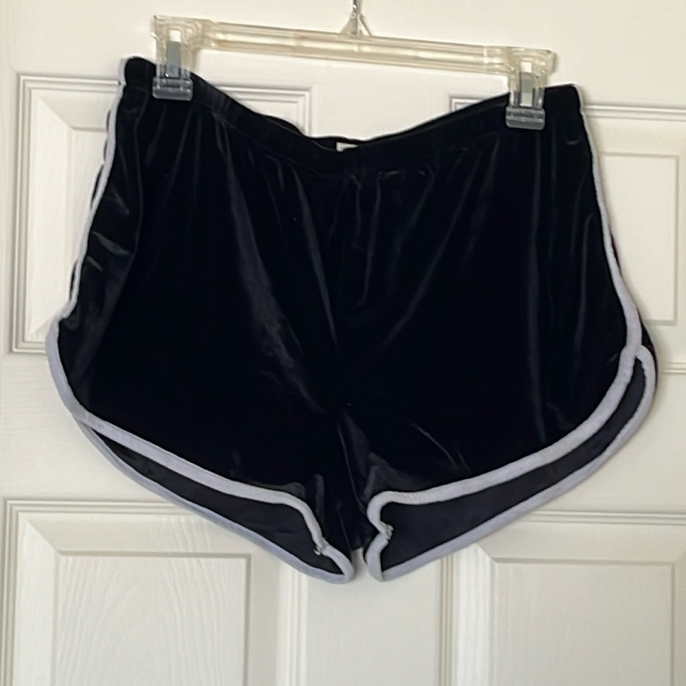 Crushed Velvet Retro Shorts